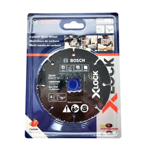 Bosch Professional X-LOCK Carbide Multi Wheel CMWX450 Lot of Two - Picture 4 of 6